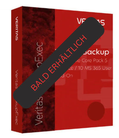 Veritas Backup Exec Simple Core Pack 5 Instance / 10 MS 365 User Add-On